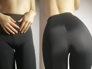 緊身褲勒逼美乳誘惑